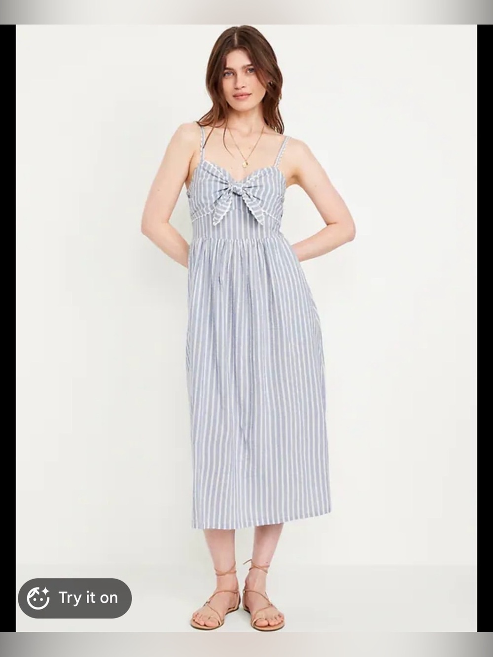 Old Navy Striped Bow-Front Sundress